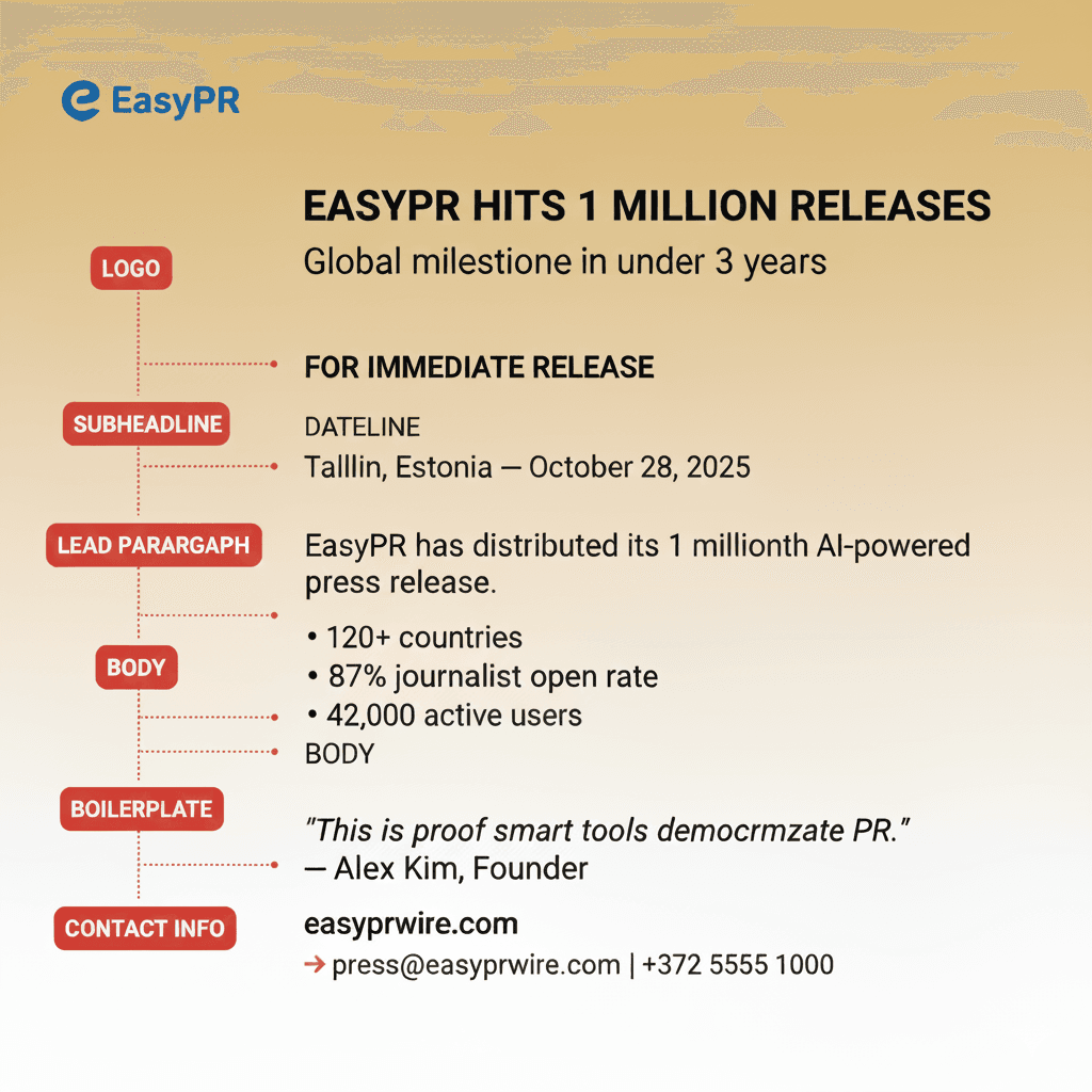 LinkedIn Press Release Template